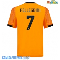 Camisa de time de futebol AS Roma Lorenzo Pellegrini #7 Replicas 2º Equipamento 2025-26 Manga Curta